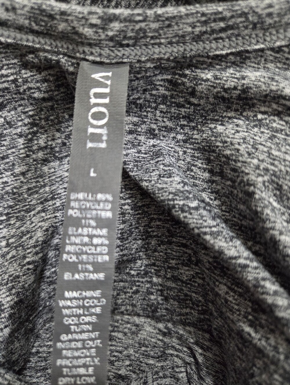 Vuori Halo Essential DreamKnit Dress Heathered Grey Black Size Large Athletic - Picture 5 of 7